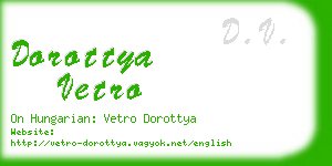 dorottya vetro business card